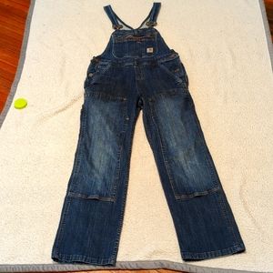 Women's Carhartt denim work bibs/overalls XS (0-2)